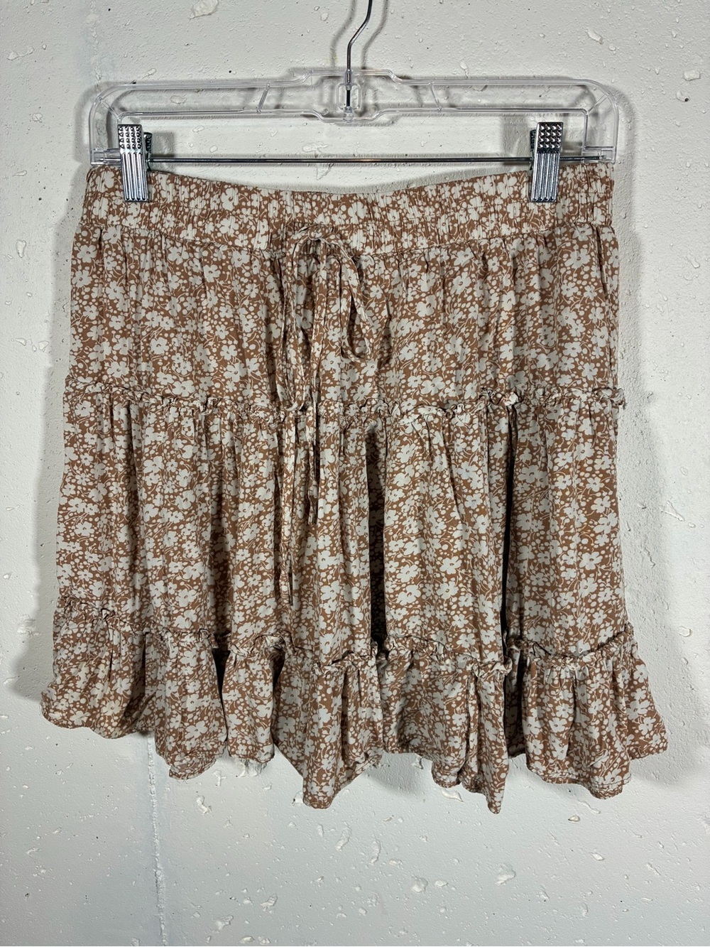 Women's Floral Tiered Mini Skirt